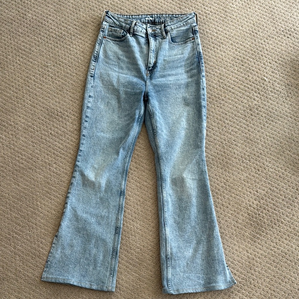 Old Navy Women's Blue Flared Jeans